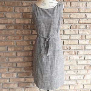 DKNYC Sleeveless Academia Preppy Front Tie Detail Dress.